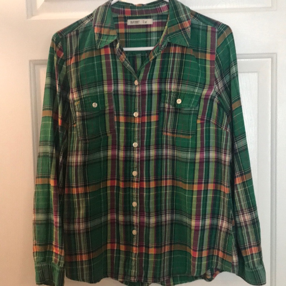 Women’s medium Old Navy flannel shirt